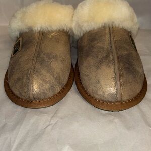 Australia Luxe Collective Tan and Cream Slippers